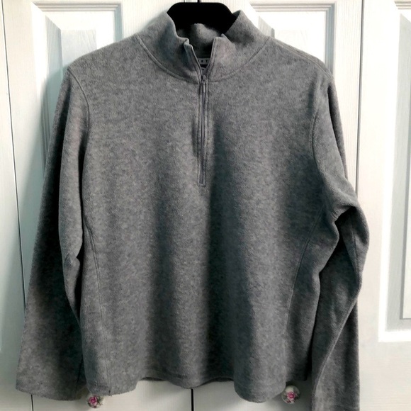 GAP Long Sleeve Quarter Zip Fleece Pull Over Sweatshirt Unisex Boys Size XL - Picture 1 of 7